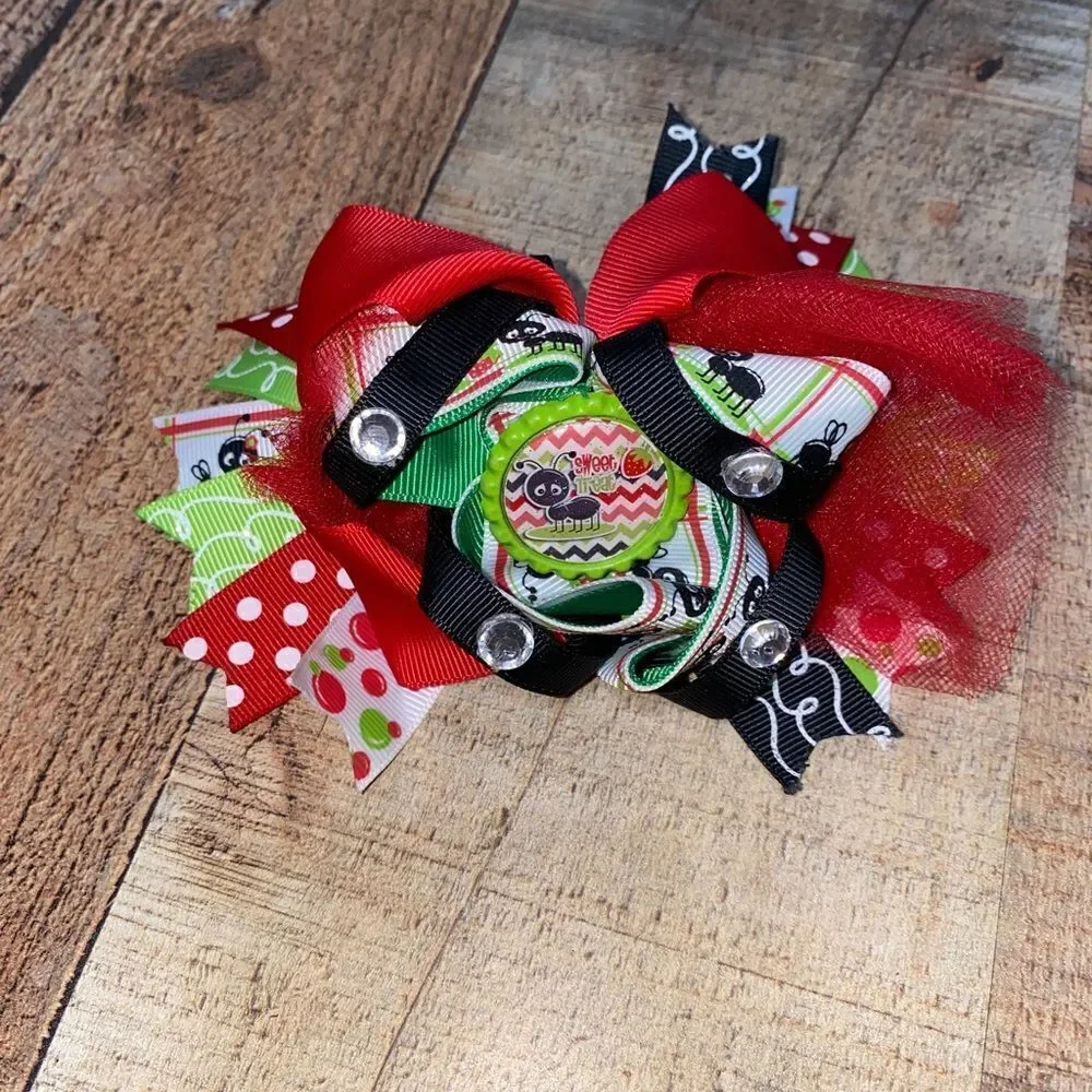 Lot of 12 boutique style‎ handmade bows